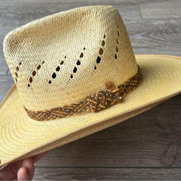 SMITHBILT Straw Woven Cowboy Hat Made in Canada - Picture 7 of 13